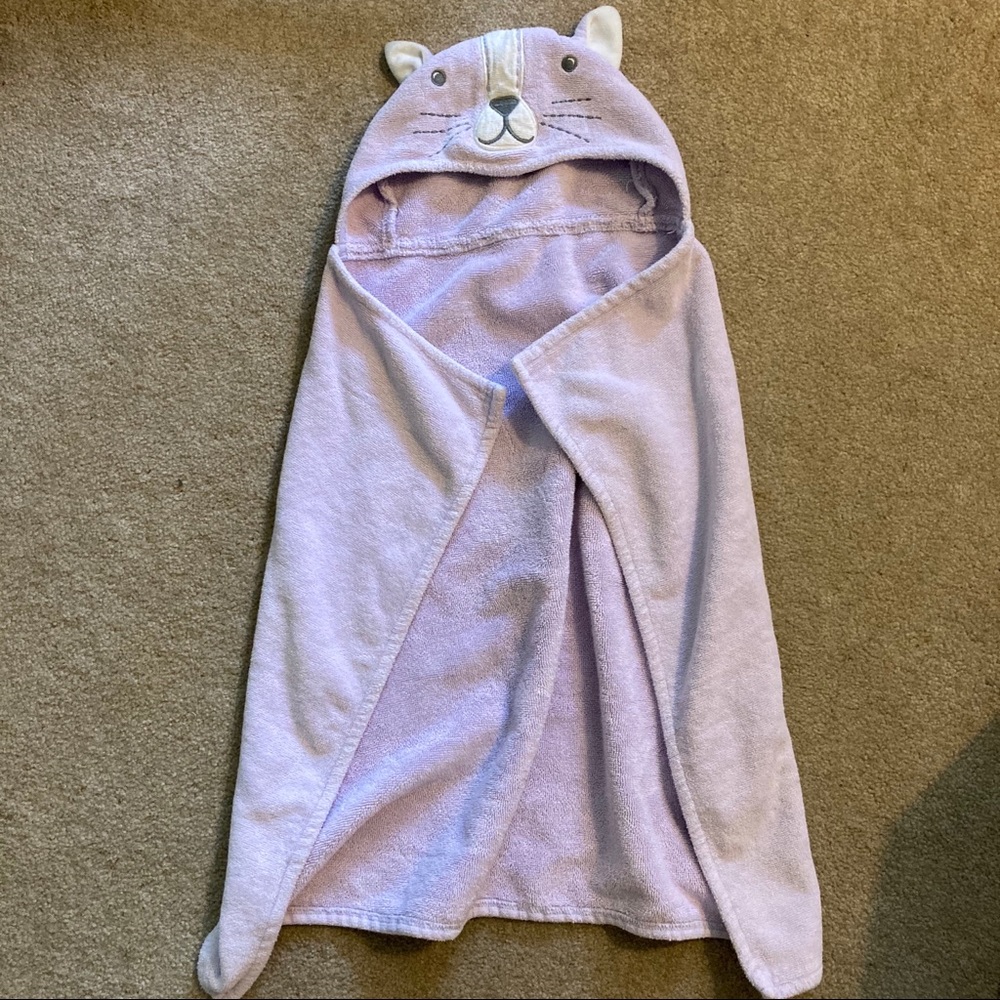 Pottery Barn Kids Kitty Hooded Towel